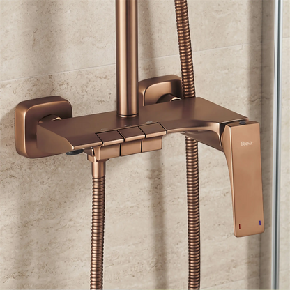 Duschgarnitur Joe Premium – Kupfer Matt