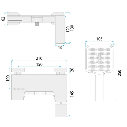 Wannenarmatur Joe Premium – Titan