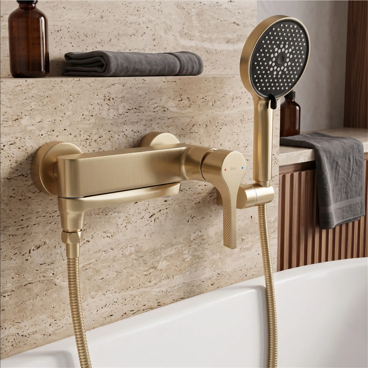 Wannenarmatur Maxim Premium – Gold Matt (3)