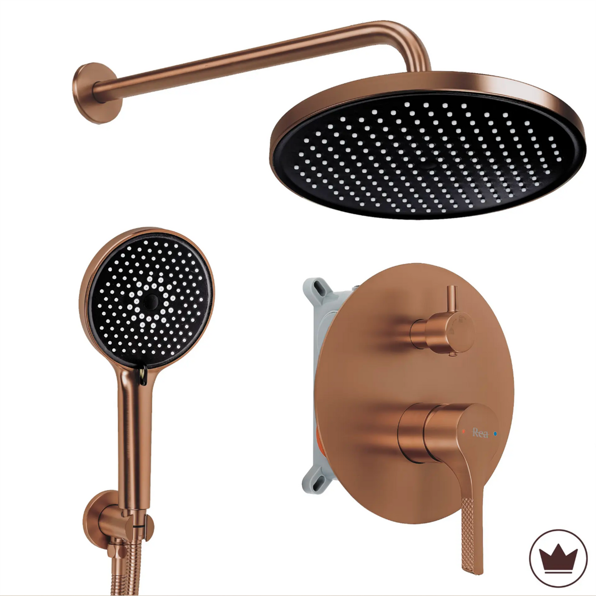 Unterputz Duschset Maxim – Kupfer Matt