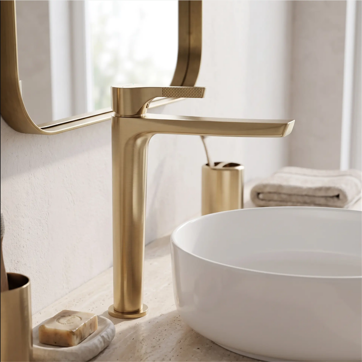 Waschbeckenarmatur Maxim Premium – Gold Matt High