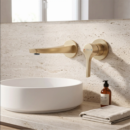 Unterputz-Waschtischarmatur Maxim – Gold Matt