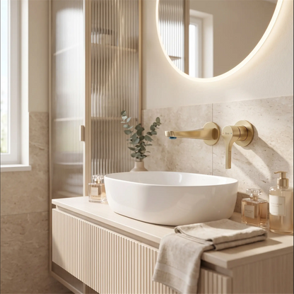 Unterputz-Waschtischarmatur Maxim – Gold Matt
