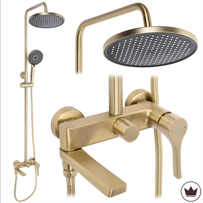 Duschgarnitur Maxim Premium – Gold Matt