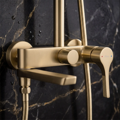 Duschgarnitur Maxim Premium – Gold Matt