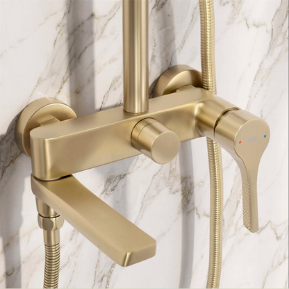 Duschgarnitur Maxim Premium – Gold Matt