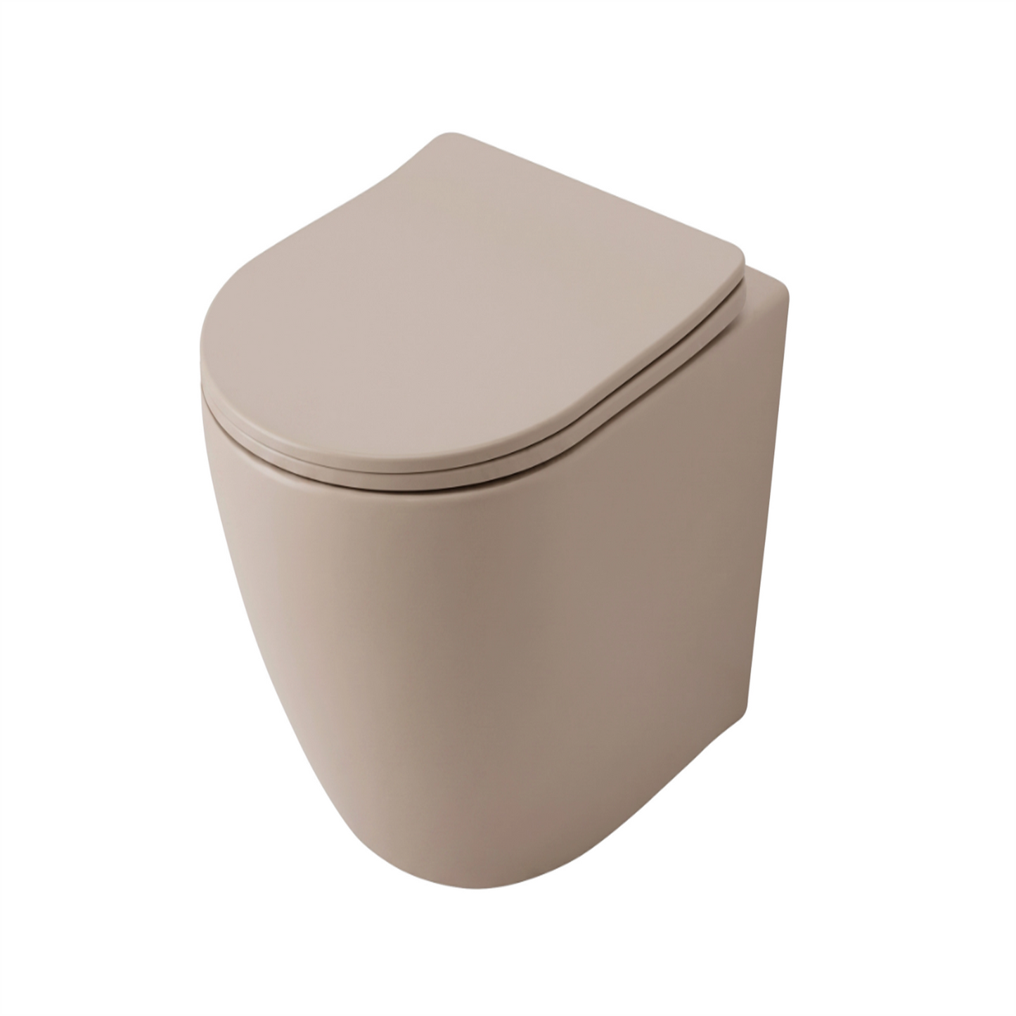 Wandhängendes WC Focus Tornado 48,5 × 36 cm – Taupe Matt