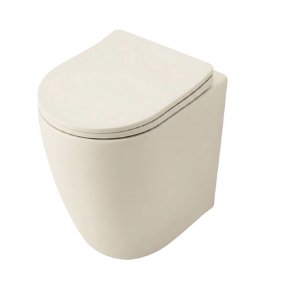 Wandhängendes WC Focus Tornado 48,5 × 36 cm – Creme Matt