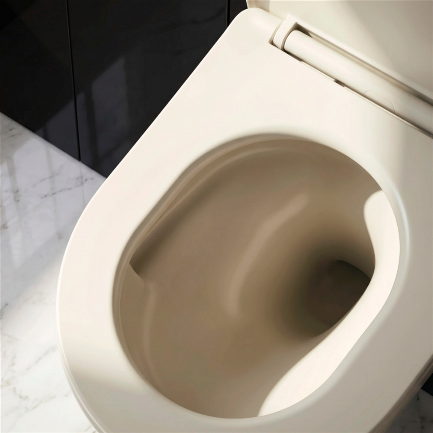 Wandhängendes WC Focus Tornado 48,5 × 36 cm – Creme Matt