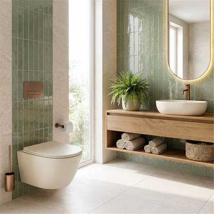 Aufsatzwaschbecken Focus 48 × 34,5 cm – Creme Matt