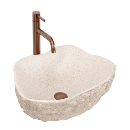 Aufsatzwaschbecken Isla Warm Beige 49 × 37 cm