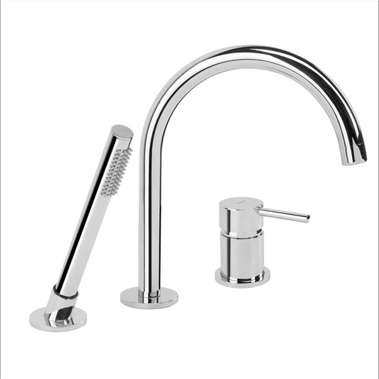 3-Loch-Badewannenarmatur Lungo – Chrom