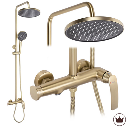 Duschgarnitur Como M2 Premium – Gold Matt