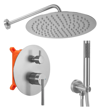 Unterputz-Duschset Argon – Chrom Matt mit Box