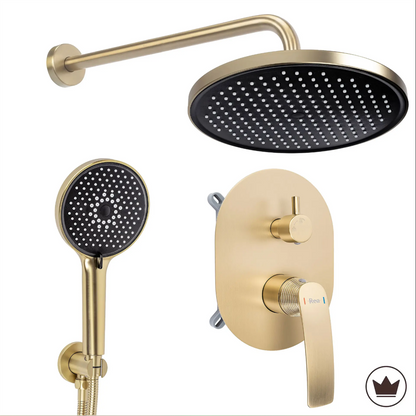 Unterputz-Duschset Como M2 – Gold Matt mit Box