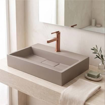 Waschbecken Goya – Beige Matt 60 × 37 cm