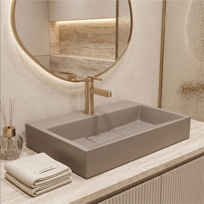 Waschbecken Goya – Beige Matt 60 × 37 cm