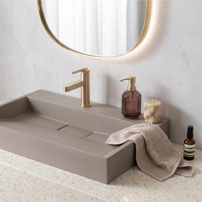 Waschbecken Goya – Beige Matt 60 × 37 cm
