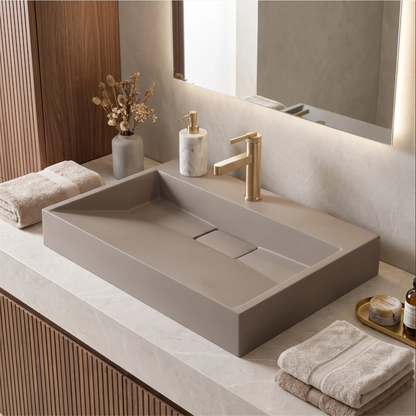 Waschbecken Goya – Beige Matt 70 × 46 cm