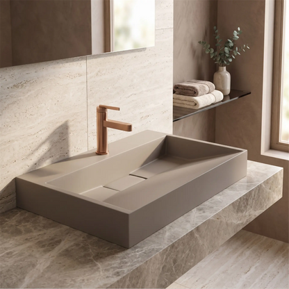 Waschbecken Goya – Beige Matt 70 × 46 cm