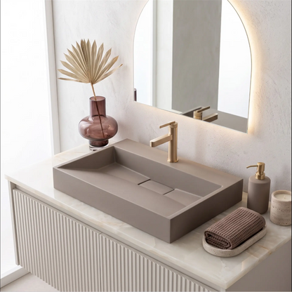 Waschbecken Goya – Beige Matt 70 × 46 cm