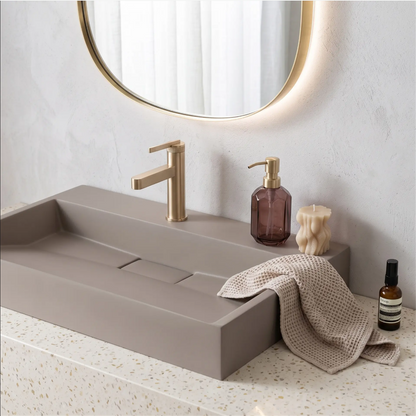 Waschbecken Goya – Beige Matt 70 × 46 cm