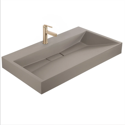 Waschbecken Goya – Beige Matt 100× 46 cm