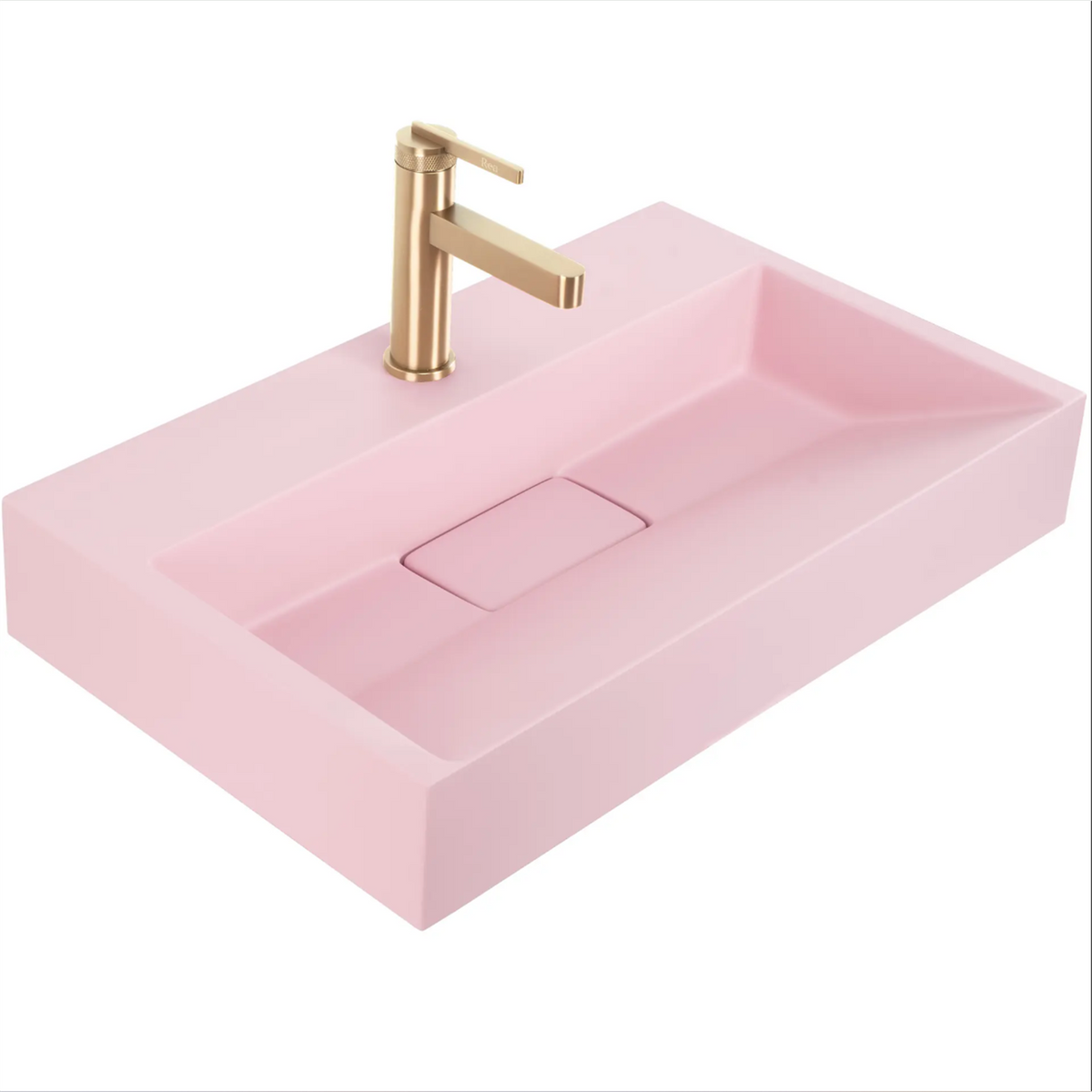 Waschbecken Goya – Rosa Matt 60 × 37 cm