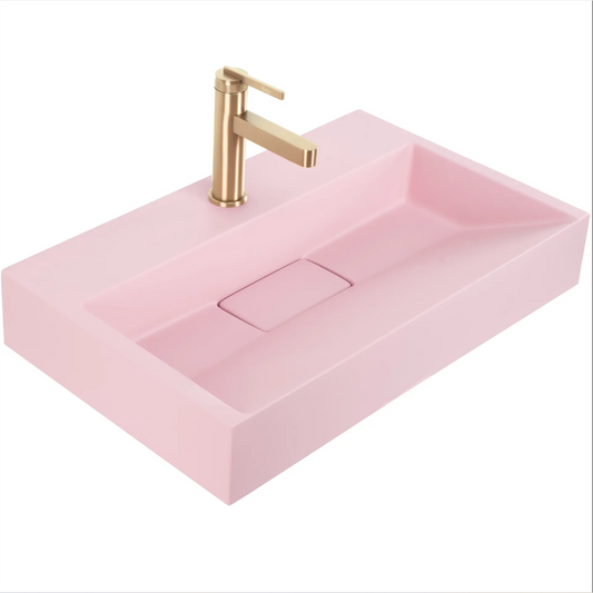 Waschbecken Goya – Rosa Matt 60 × 37 cm