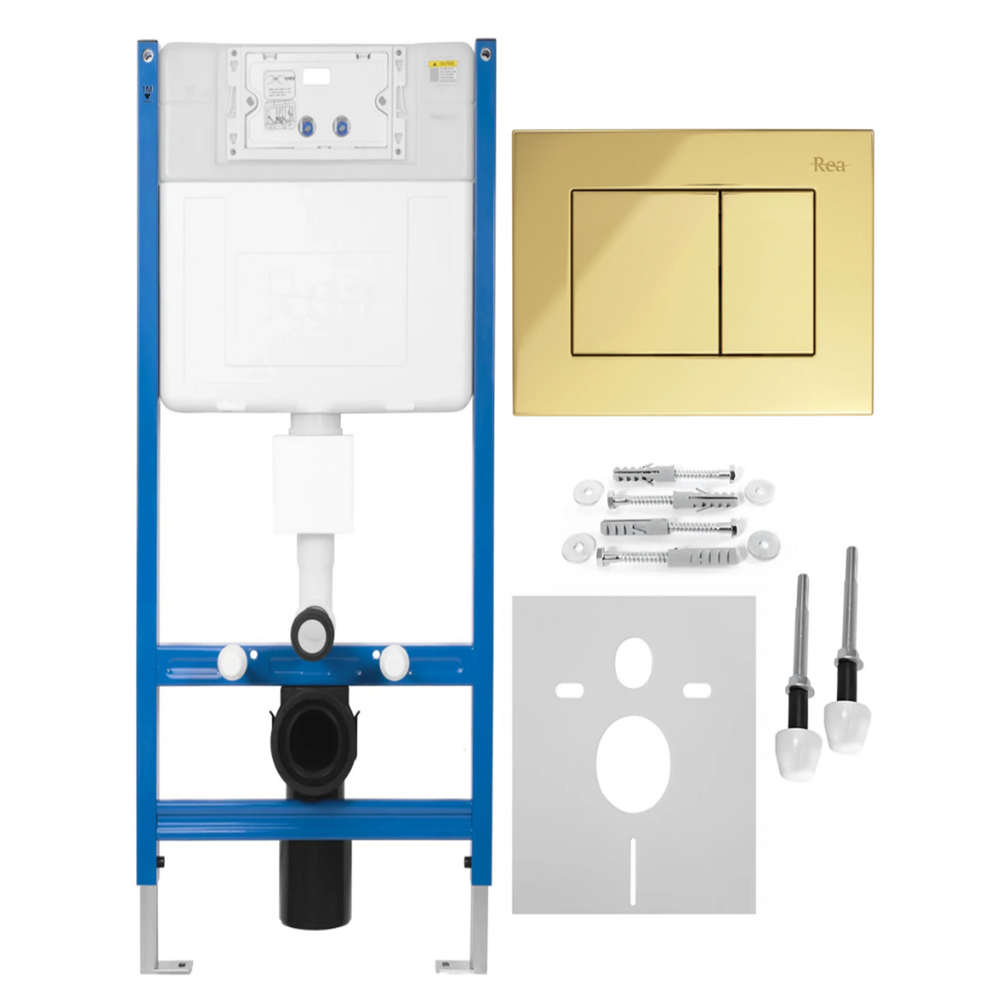 Vorwandelement  K011A-Q Gold mit Betätigungsplatte Typ J