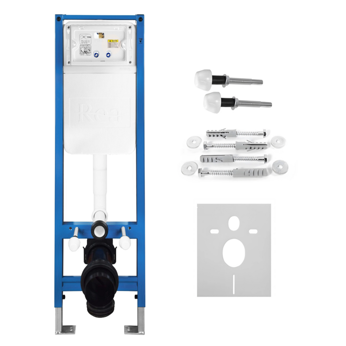 Unterputz-WC-Gestell Set Slim 024N – Schwarz matt HD Drückerplatte