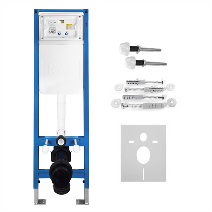 Unterputz-WC-Gestell Set Slim 024N – Schwarz matt HD Drückerplatte