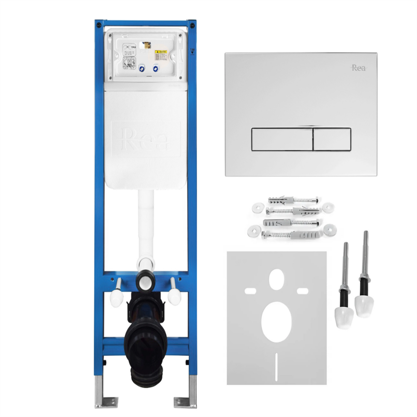 Unterputz-WC-Gestell Set Slim 024N – Chrom HD Drückerplatte
