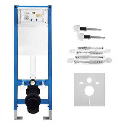 Unterputz-WC-Gestell Set Slim 024N – Gold HD Drückerplatte