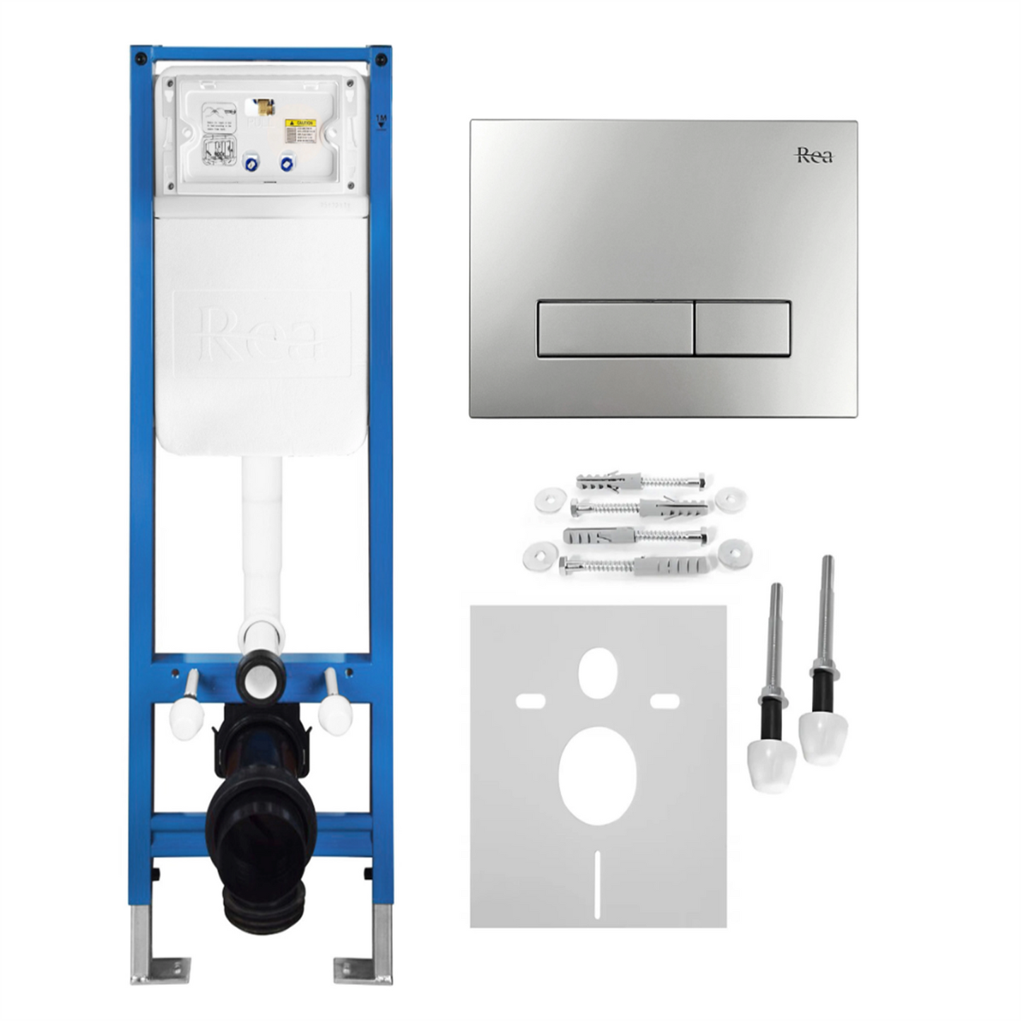 Unterputz-WC-Gestell Set Slim 024N – Satin HD Drückerplatte
