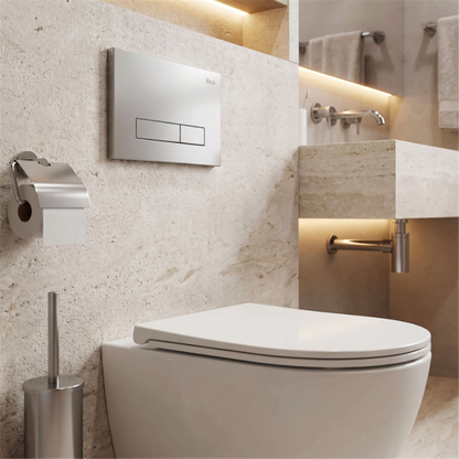 Unterputz-WC-Gestell Set Slim 024N – Satin HD Drückerplatte