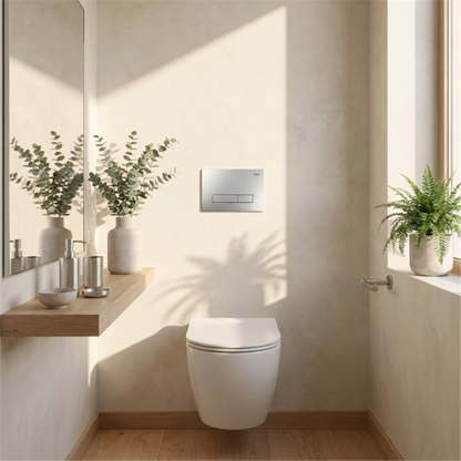 Unterputz-WC-Gestell Set Slim 024N – Satin HD Drückerplatte