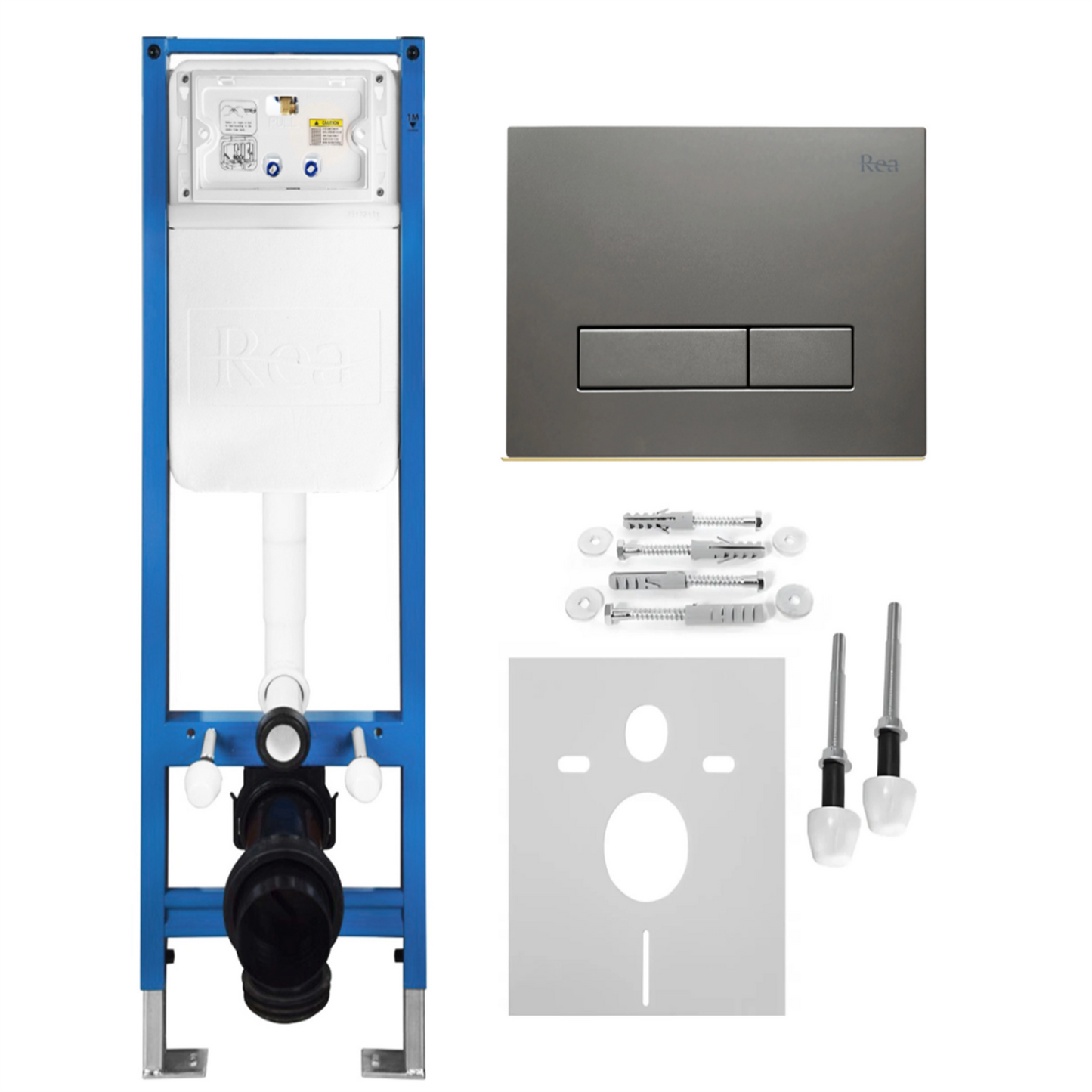 Unterputz-WC-Gestell Set Slim 024N – Titan HD Drückerplatte