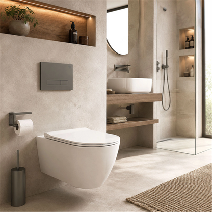 Unterputz-WC-Gestell Set Slim 024N – Titan HD Drückerplatte
