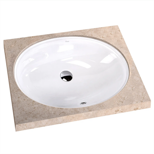 Unterbauwaschbecken Niva – Weiß Glänzend 40,5 × 59,5 cm