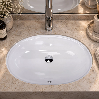 Unterbauwaschbecken Niva – Weiß Glänzend 40,5 × 59,5 cm