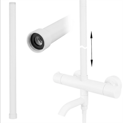 Verlängerung für Duschset – Weiß Matt 50 cm