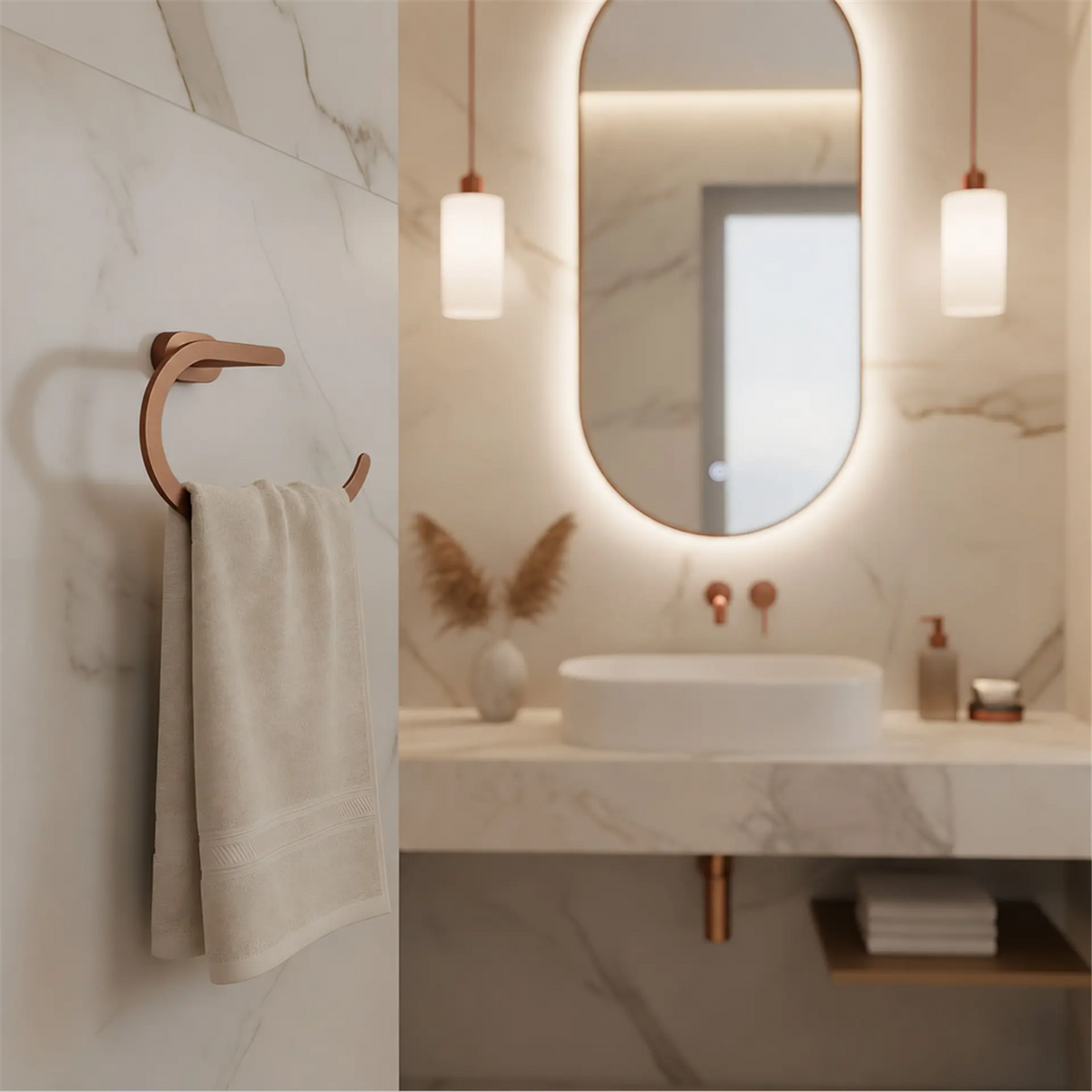 Handtuchring Til 110 – Kupfer Matt