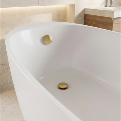 Badewannensiphon Klick-Klack – Gold Matt