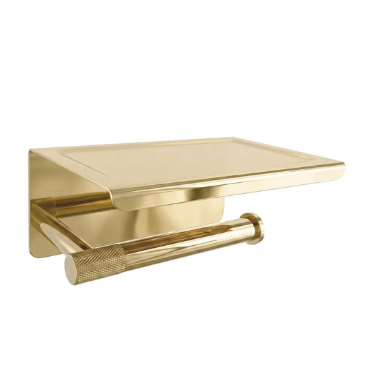 Toilettenpapierhalter mit Ablage 6613 Modern Gold