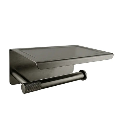 Toilettenpapierhalter mit Ablage 6613 Modern Titan