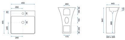 Standwaschbecken Ada Slim