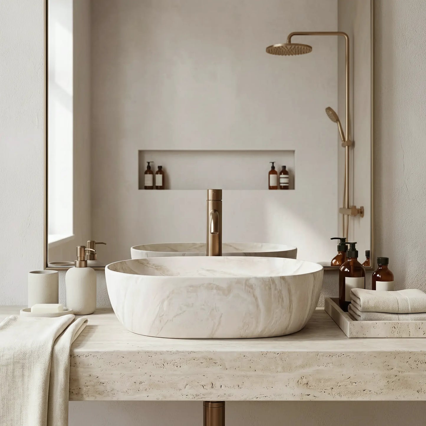 Aufsatzwaschbecken Amelia Kallisto 48x34,5cm