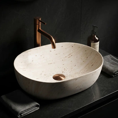 Aufsatzwaschbecken Amelia Travertine 48x34,5cm