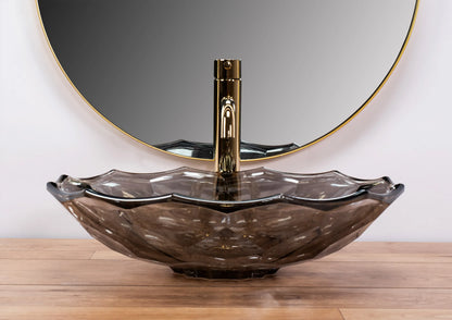 Aufsatzwaschbecken Arctic Black ∅ 45cm